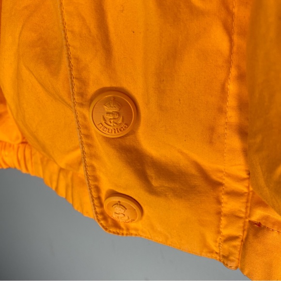 VINTAGE Nautica Double sided Men’s Jacket reversible white blue yellow Small - Picture 15 of 16